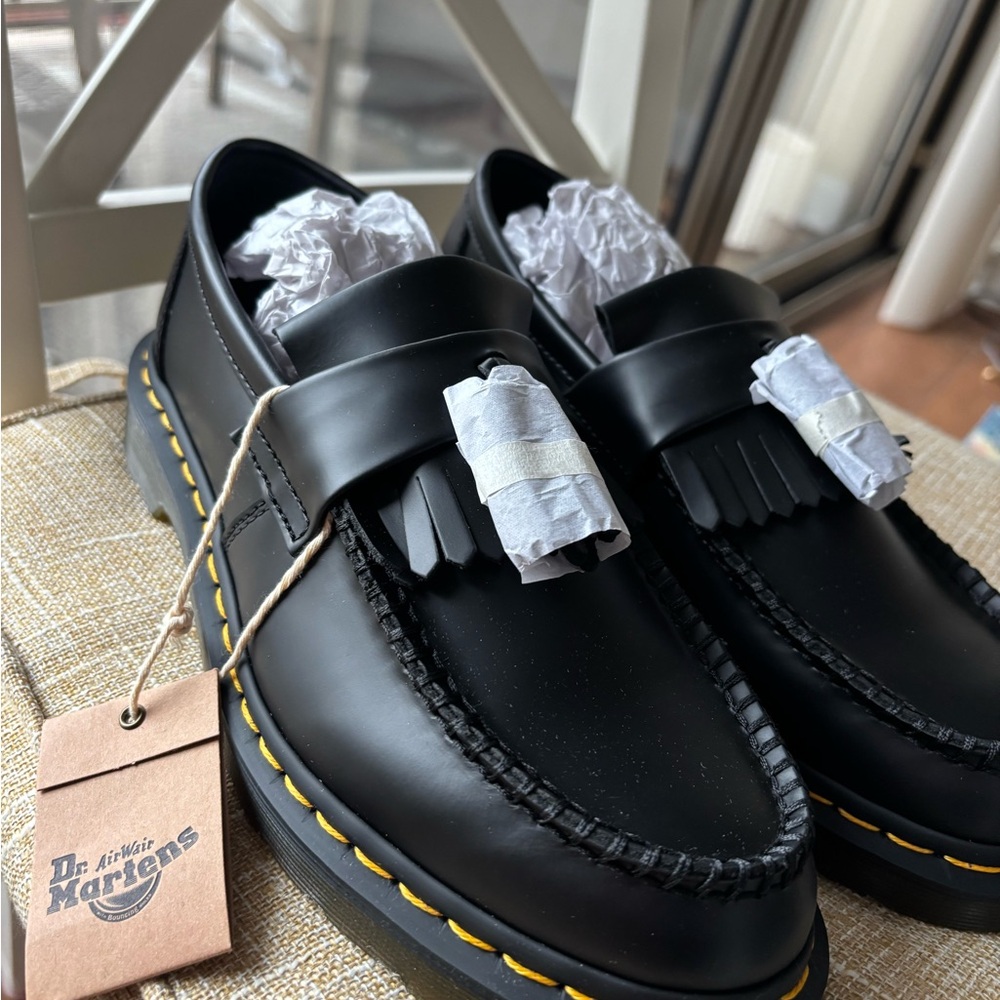 Dr. Martens Adrian Black Tassel Loafers
